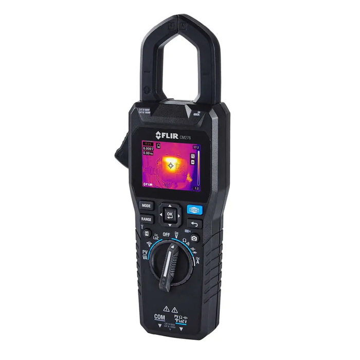 Teledyne FLIR CM276 true rms clamp meter with thermal screen and black body.