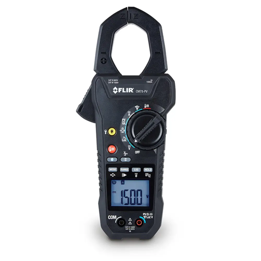 Teledyne FLIR CM78 PV front view dial display 1500v reading.