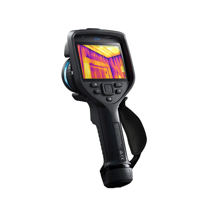 Teledyne FLIR E54 24 angled front view thermal display on screen.