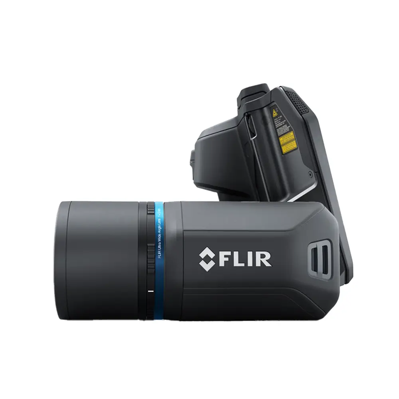 Teledyne FLIR E6 PRO NIST side view black body flir logo.