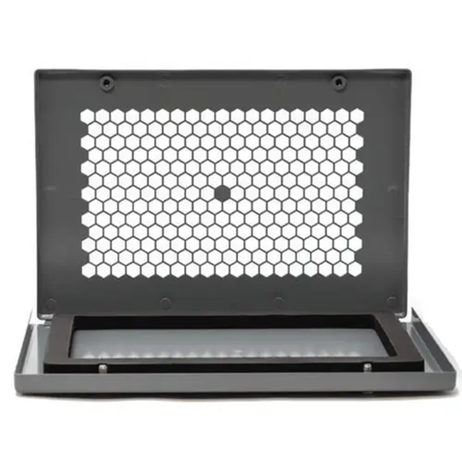 Teledyne FLIR IRW 24PS large format infrared inspection window open front view honeycomb metal screen.