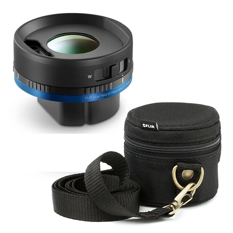 Teledyne FLIR Lens IR 17mm DFOV w Bag flexview lens with carrying case black.