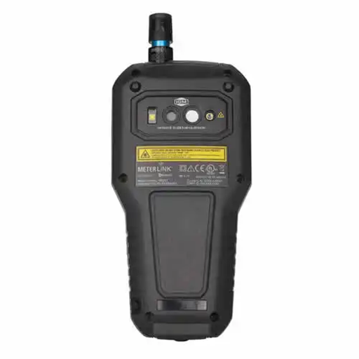 Teledyne FLIR MR277 moisture meter rear view warning labels black body.