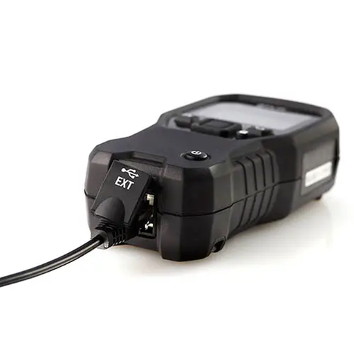 Teledyne FLIR MR60 bottom view usb port connected cable inserted.