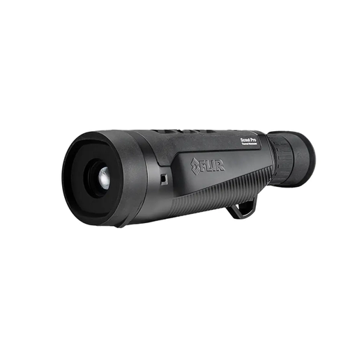 Teledyne FLIR Scout Pro 30Hz 640x480 angled view black body rubber grip.