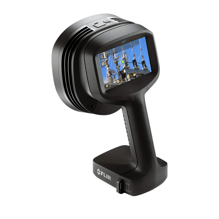 Teledyne FLIR Si2 PD back screen on in use high voltage lines.