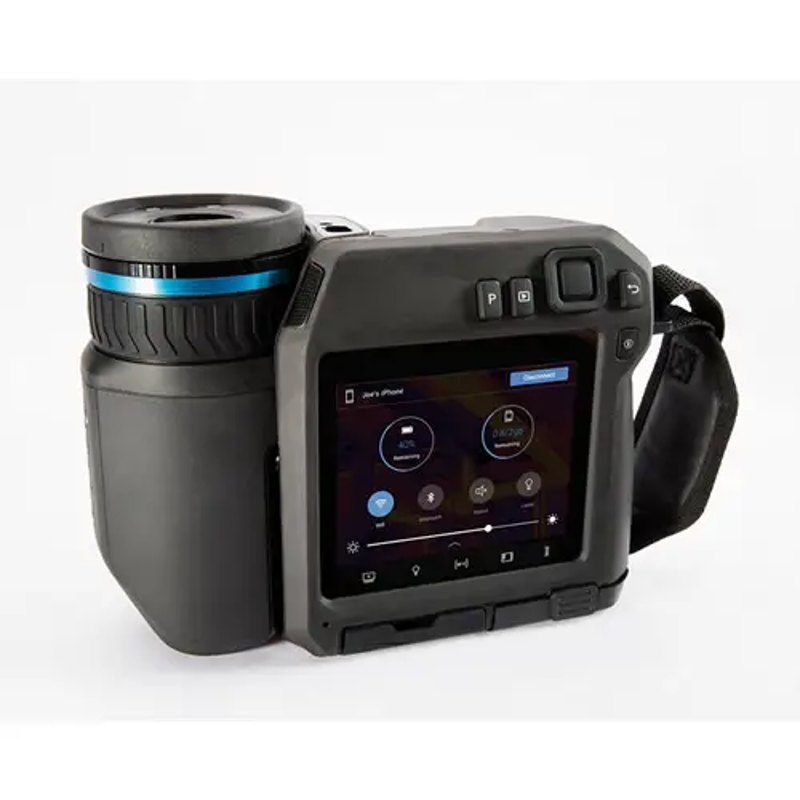 Teledyne FLIR T530 24 14 thermal camera rear view interface display on screen.