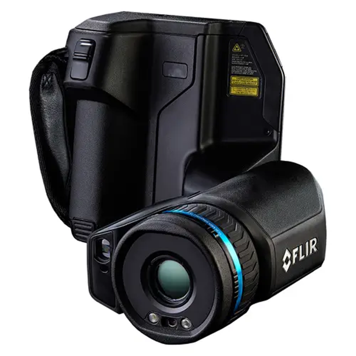 Teledyne FLIR T540 24 14 42 NIST rear left angle lens view black body blue ring.