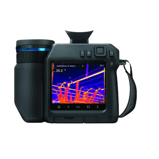 Teledyne FLIR T865 24 14 NIST front view camera with thermal display on.
