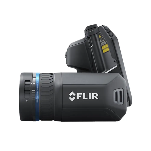 Teledyne FLIR T865 DFOV 24 42 side view black body blue ring.