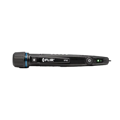 Teledyne FLIR VP40 True RMS non-contact AC voltage detector black tool green light.