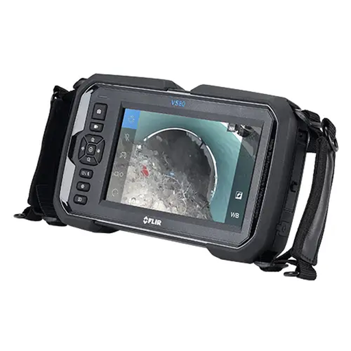 Teledyne FLIR VS80 angled view screen showing pipe interior inspection.