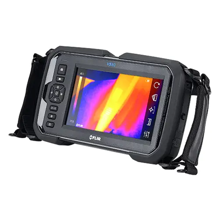 Teledyne FLIR VS80 angled view screen showing thermal imaging display.