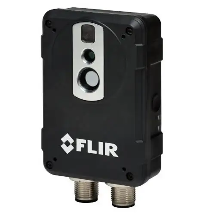 Teledyne Flir Ax8 Thermal Imaging Camera angled view black housing dual connector.