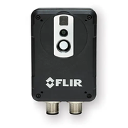 Teledyne Flir Ax8 Thermal Imaging Camera front view black thermal camera dual bottom connectors.