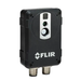 Teledyne Flir Ax8 Thermal Imaging Camera right angle black thermal camera with connectors.