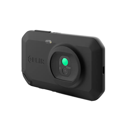 Teledyne Flir C3 X Compact Thermal Camera rear view showing lens and led light.