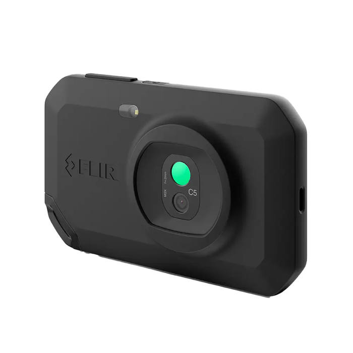 Teledyne Flir C5 Compact Thermal Camera thermal scan outdoors handheld closeup.