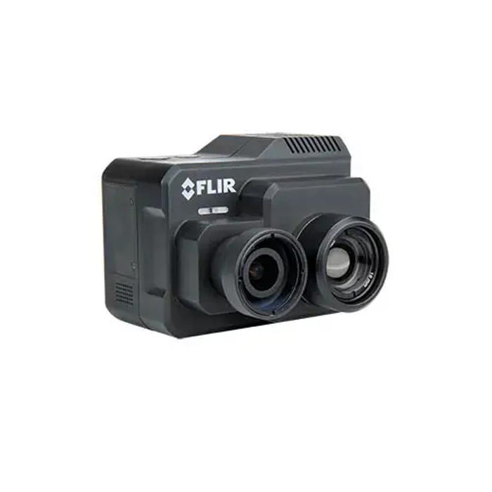 Teledyne Flir Duo Pro R 640 13mm 30hz left angle view dual sensor lens black case.