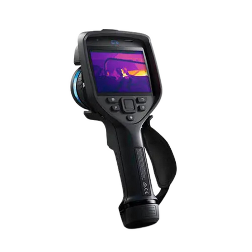 Teledyne Flir E76 42 angled view black body color screen thermal display.