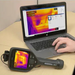 Teledyne Flir E86 24 14 42 Nist thermal camera connected to laptop showing software output.