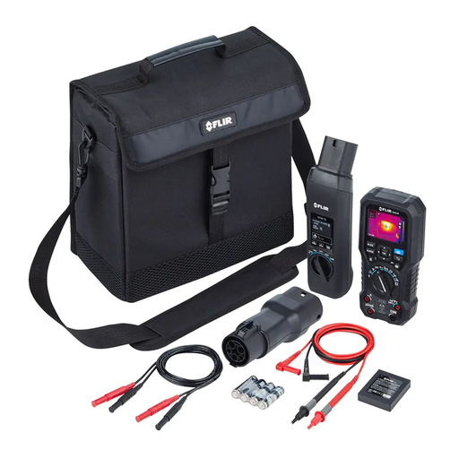 Teledyne Flir Ev Kit 2 ev charger test kit with ev45 t2 test adapter dm286 industrial thermal imaging multimeter and test leads.