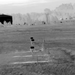 Teledyne Flir Gf77A 25 thermal image grayscale landscape scene.