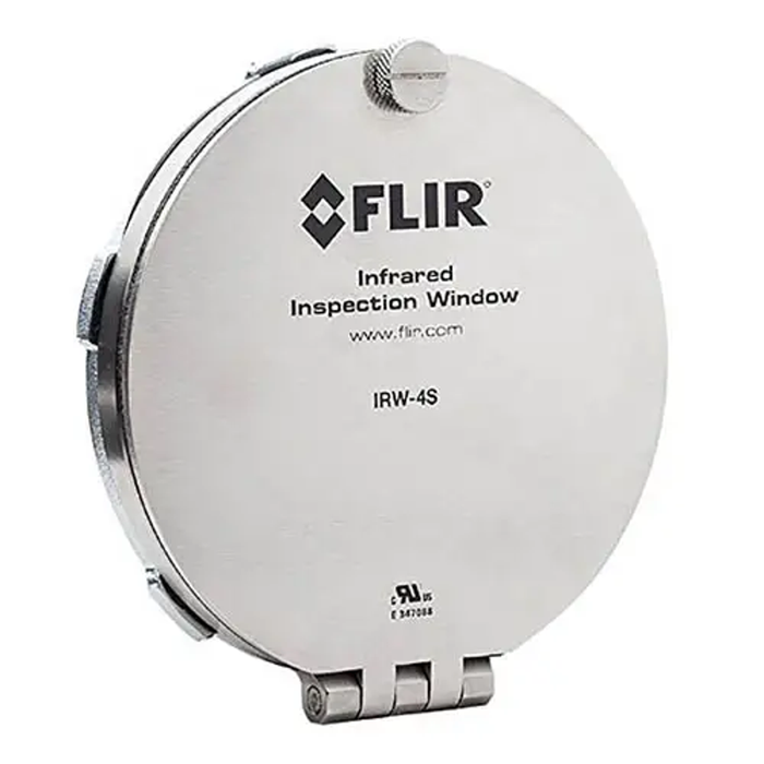Teledyne Flir Irw 4S stainless steel infrared inspection window front view logo and text visible.