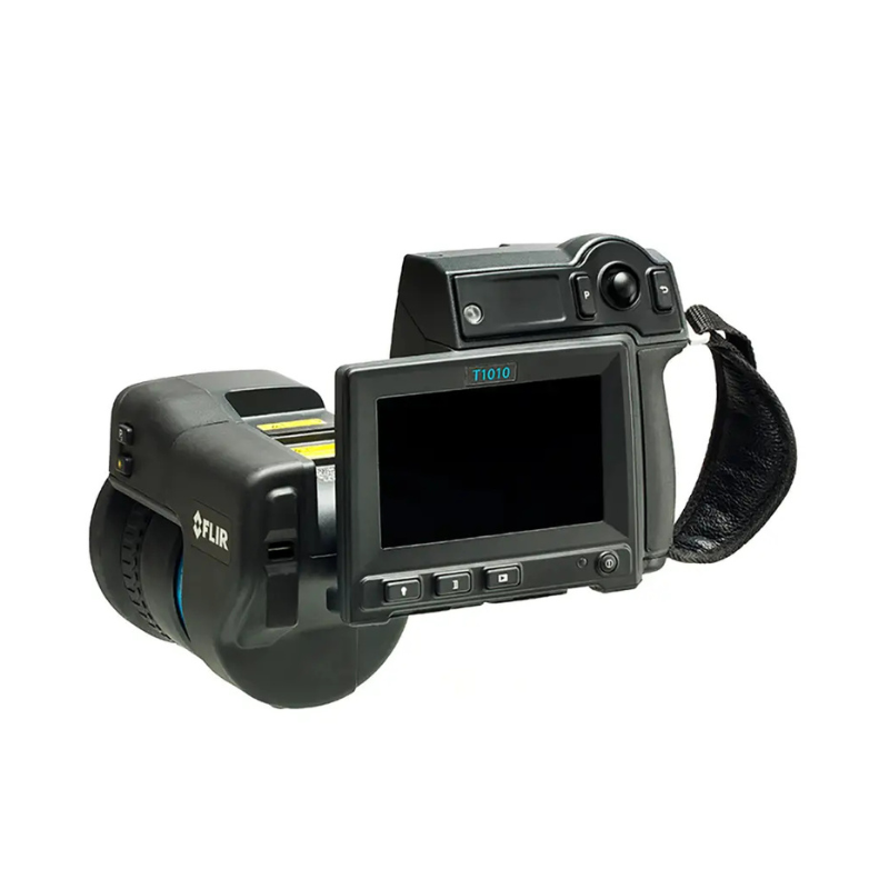 Teledyne Flir T1010 12 hd thermal camera rear view large screen side handle.