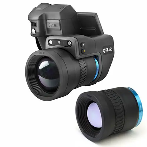 Teledyne Flir T1010 28 hd camera side angle black body detachable lens.
