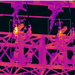 Teledyne Flir T1020 Kit 12 45 thermal image of electrical structure with highlighted hotspots in rectangular boxes.