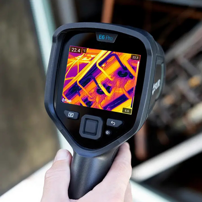 Teledyne Flir T560 closeup front detachable lens detail.
