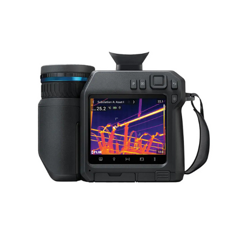 Teledyne Flir T840 24 6 rear view thermal camera screen display substation image.