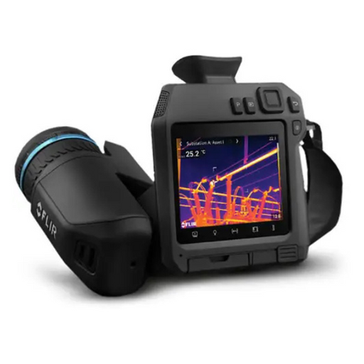 Teledyne Flir T865 24 14 6 angled view screen on thermal utility image.