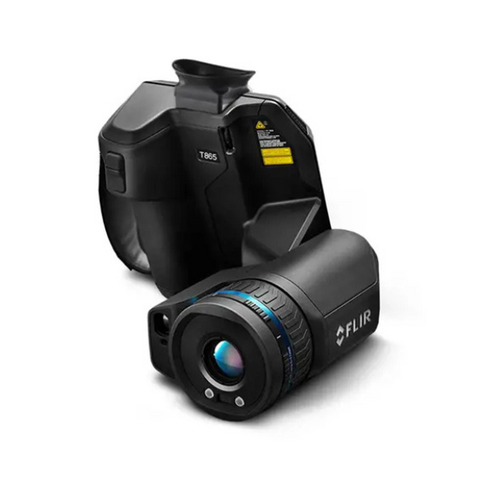 Teledyne Flir T865 24 6 detached lens and body back side logo visible.