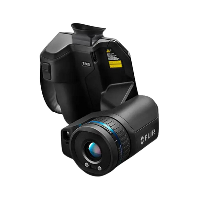 Teledyne Flir T865 42 14 Nist rear and lens view showing camera body and lens details.