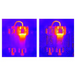 Teledyne Flir Tg267 thermal images electrical components heat signature highlighted.