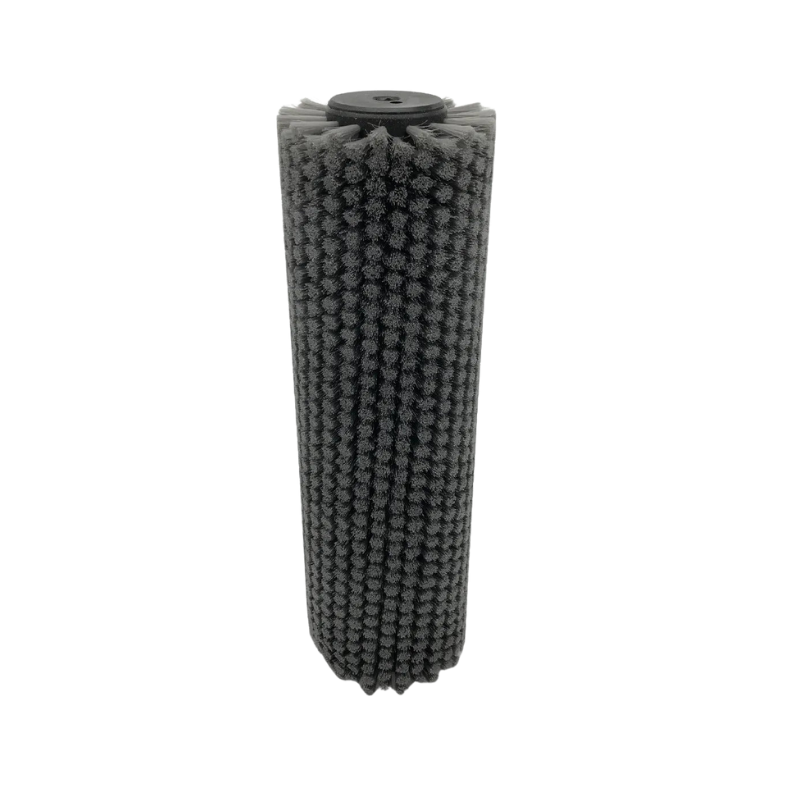 Tornado 13 Inch Soft Cylindrical Brush for BR 13 grey brush standing upright white background.