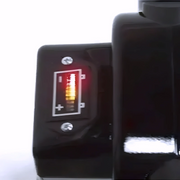 Tornado 17 Ultra High Speed Battery Operated Burnisher closeup battery indicator black panel