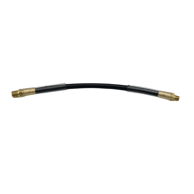 Tornado 98350 Standard Metal Hand Tool hose view black hose brass fittings.