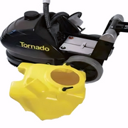 Tornado BD 14 4 top view black yellow body gray wheels.