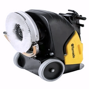 Tornado BD 17 6 Compact Cordless floor scrubber opened tank.