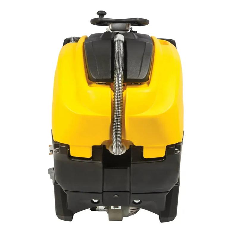 Tornado BDSO 2728 rear view yellow black body handle and hose.
