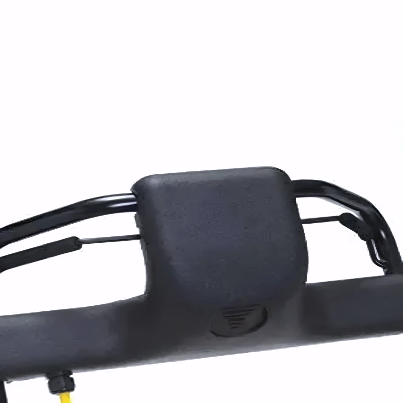 Tornado CK 3030 handlebar close up black grip yellow cable.