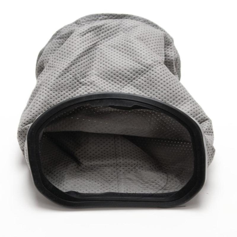 Tornado Cloth Shake Out Bag front open grey fabric black rim.
