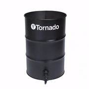 Tornado JA Quad Air Wet Only Jumbo Vacuum black drum logo side.
