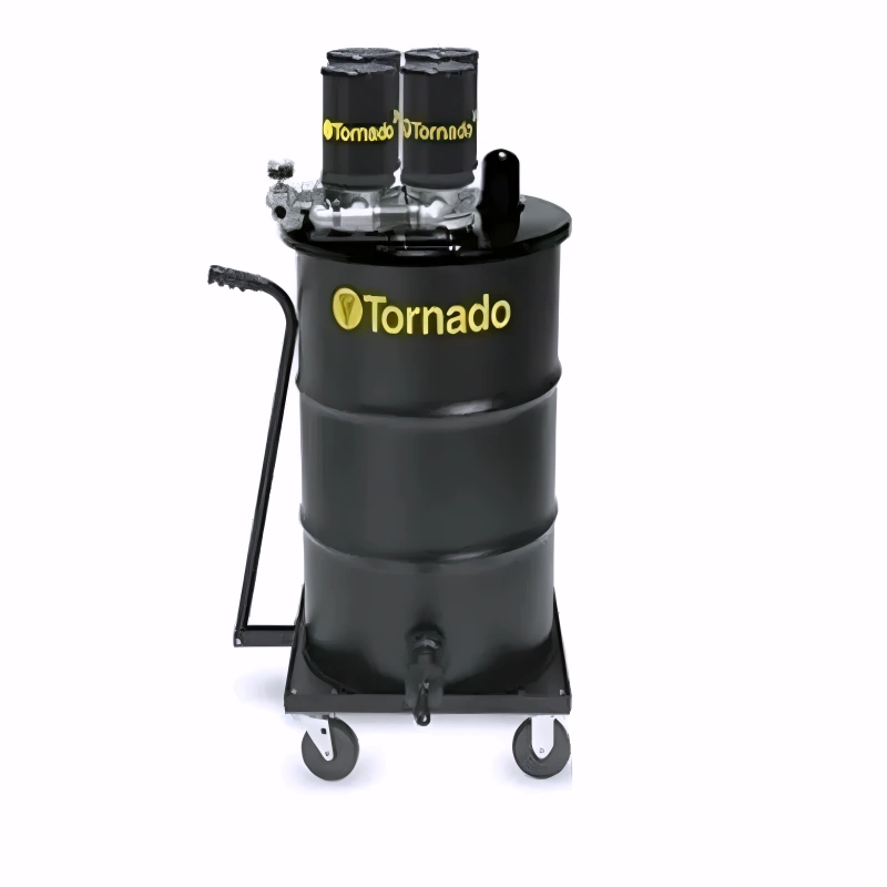 Tornado JA Quad Air Wet Only Jumbo Vacuum front view wheels handle.