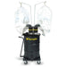 Tornado JA Quad External Air Wet Dry Jumbo Industrial Vacuum front view black body yellow logo white filter bags.