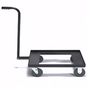Tornado JE Single 2.25 HP Electric Wet Dry Jumbo Industrial Vacuum cart frame black handle wheels.