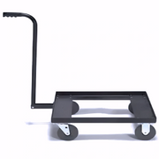 Tornado JE Single 2.25 HP Electric Wet Dry Jumbo Industrial Vacuum cart frame black handle wheels.